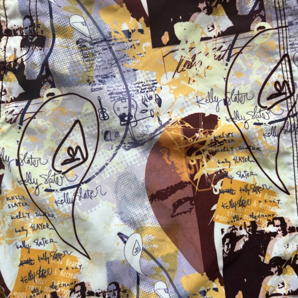 Quiksilver Kelly Slater Signature Board Shorts Swim Trunks Surf Drawstring 34 - Picture 4 of 5